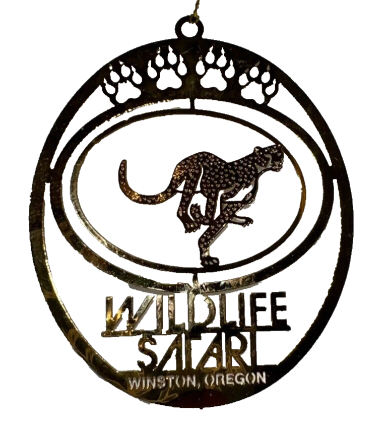 Laser Cut Brass 24KGold Plated Wildlife Safari Oregon Christmas Ornament