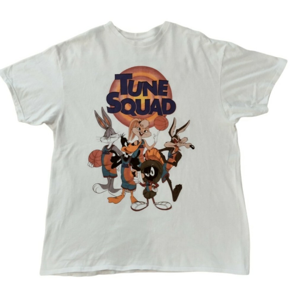 SPACE JAM Tune Squad Mens Graphic White T-Shirt Size XL