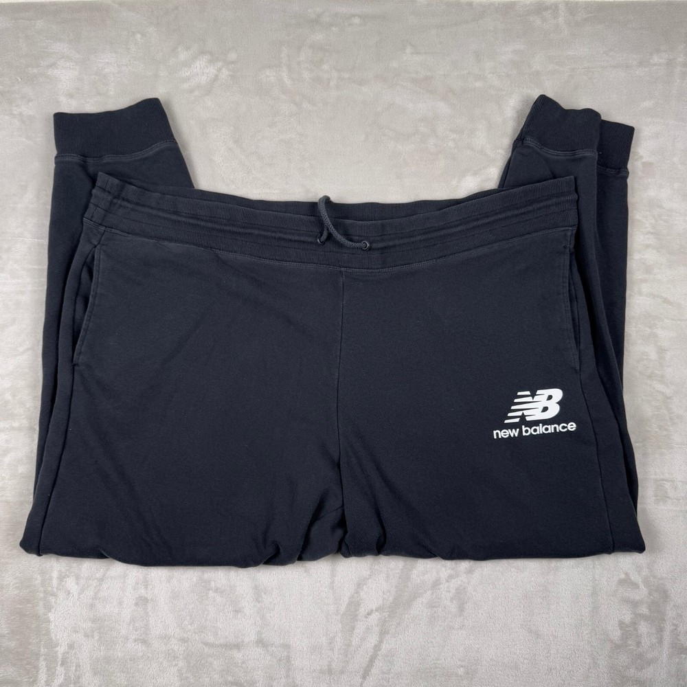 New Balance Black 4XL loose fitting sweatpants NB Logo