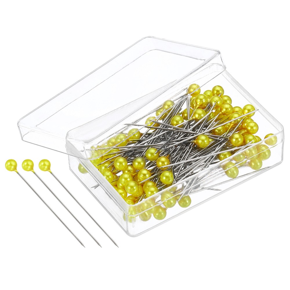 100Pcs Golden Pearlized Ball Head Sewing Pins for Quilting & Crafting