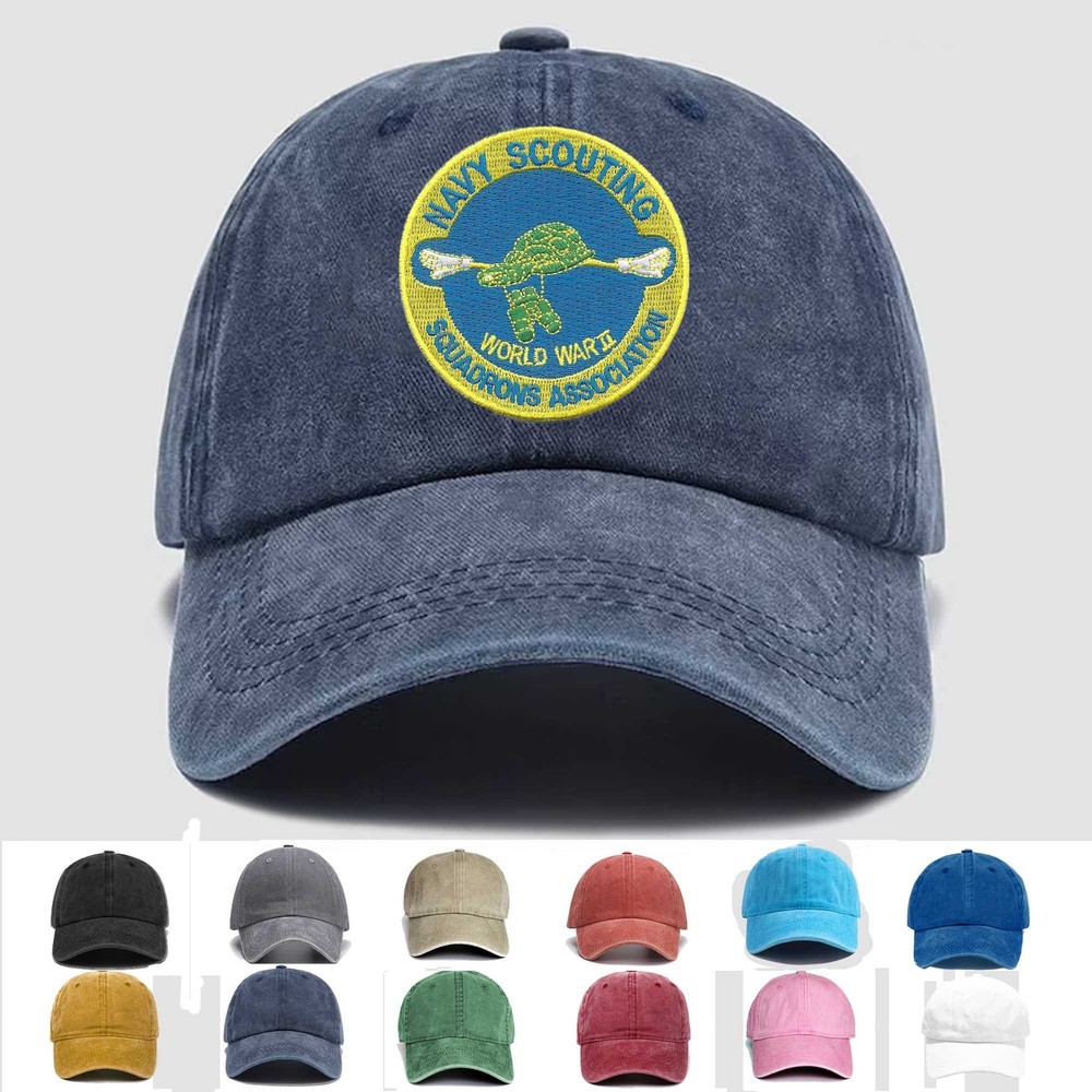 Custom Embroidered Hat Naval Scouting Squadrons Association, Veteran Cap, Gift