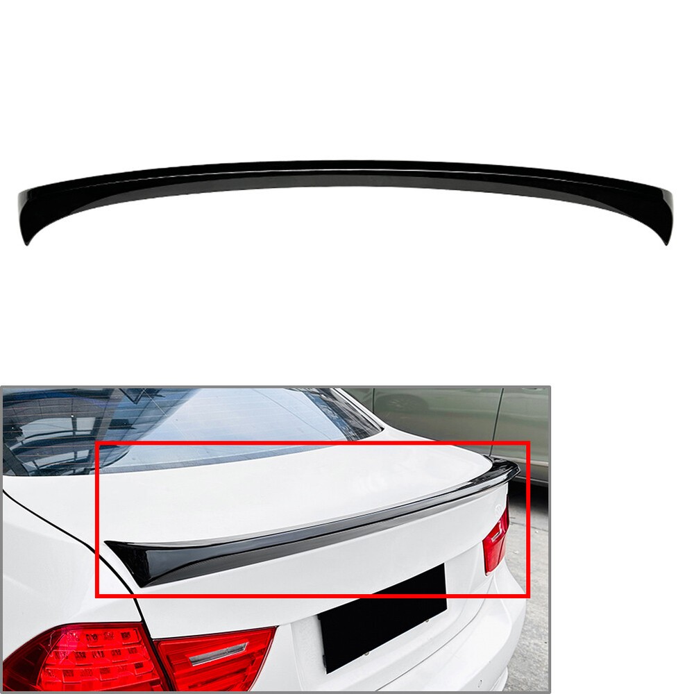 Gloss Black Rear Roof Trunk Spoiler Lip for BMW 3 Series E90 Sedan 2005-2012