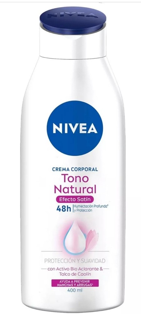 NIVEA Tono Natural Satin Effect Cream 400ml Skin Lightening Brightening 13oz
