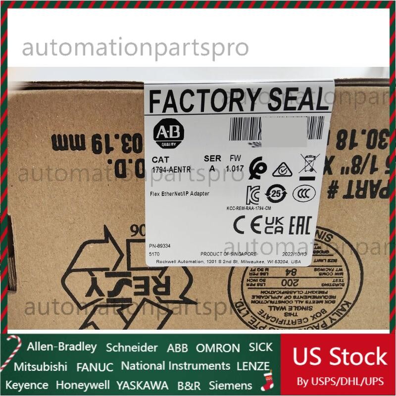 Allen-Bradley 1794-AENTR AB I/O Module  EtherNet IP Adaptor IN STOCK US Free Tax