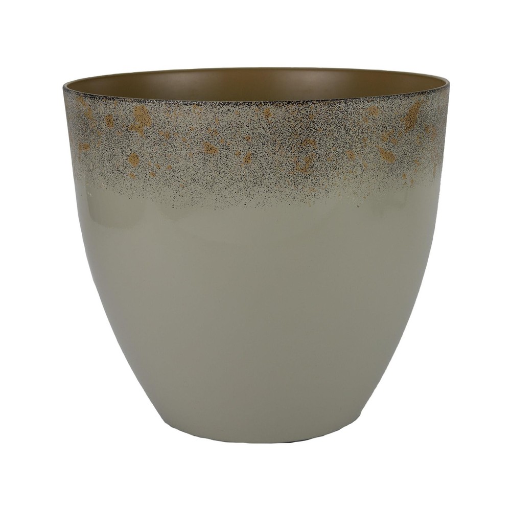 16 Inch Seabrook Decorative Round Planter - Lightweight Premium Resin Plant P...