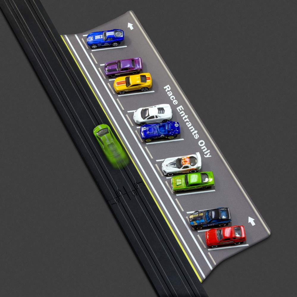 1:64 Scale Slot Car HO Parking Lot and Staging Area 2ft long Accessory PL1010