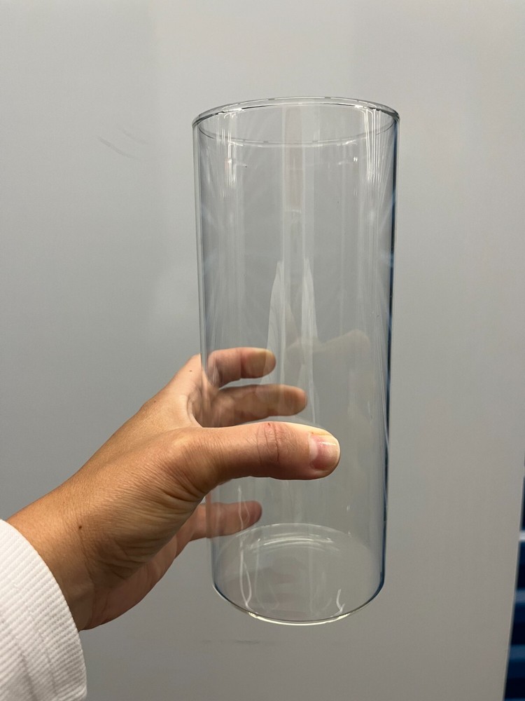 6pcs 8 Inch Tall Glass Cylinder Vases for Centerpieces