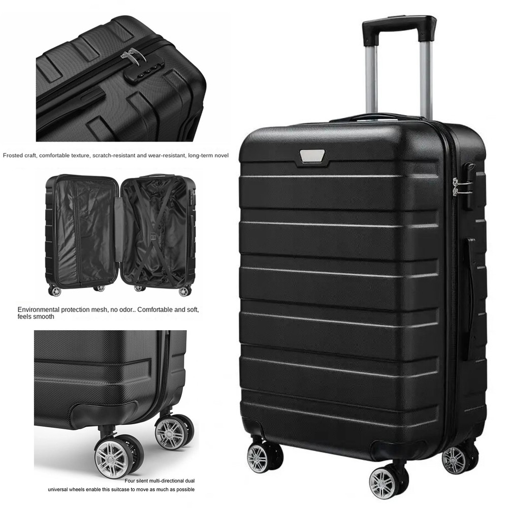 Carry On Luggage 20in Hardside Spinner Suitcase ABS Lightweight Travel Bag Lock