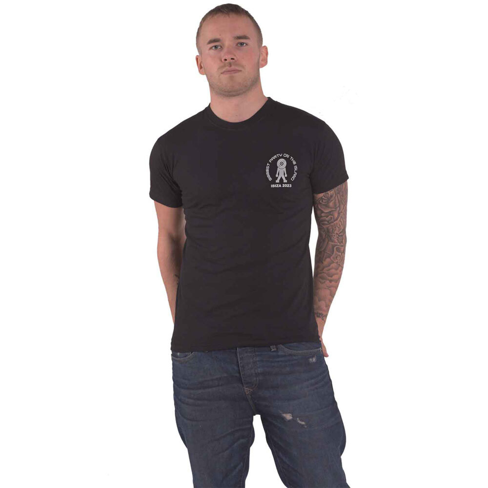 Calvin Harris Record Logo Graphic Back Print T-Shirt