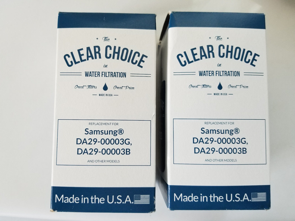 Clear Choice 2 Water Filters Compatible with Samsung DA29-0003G DA29-00003B