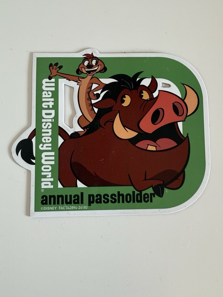 Disney Parks 2024 Lion King Timon Pumbaa Car Magnet for Annual Passholders