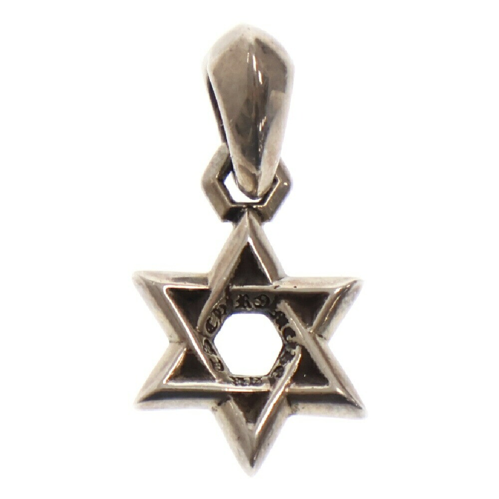 Chrome Hearts Star Of David Charm Silver Necklace Top EGh52