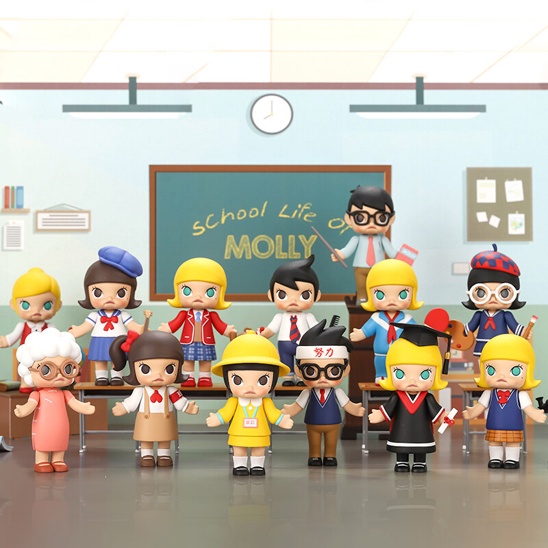 POP MART Molly Campus Series Blind Box Confirmed Figure Hot Toys Collecting Toy！