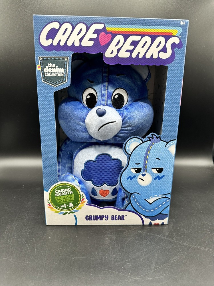 Care Bears Grumpy Bear 2023 The Denim Collection Care Bear Plush New In Box