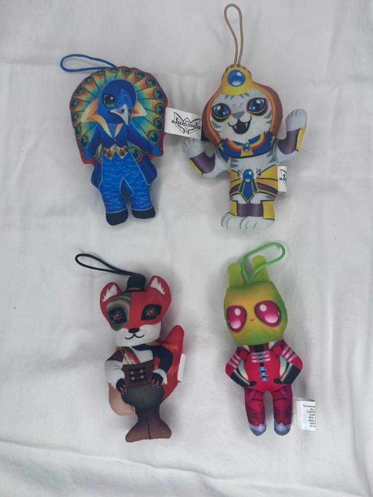 The Masked Singer 2023 McDonald's Happy Meal Toys Lot of 4