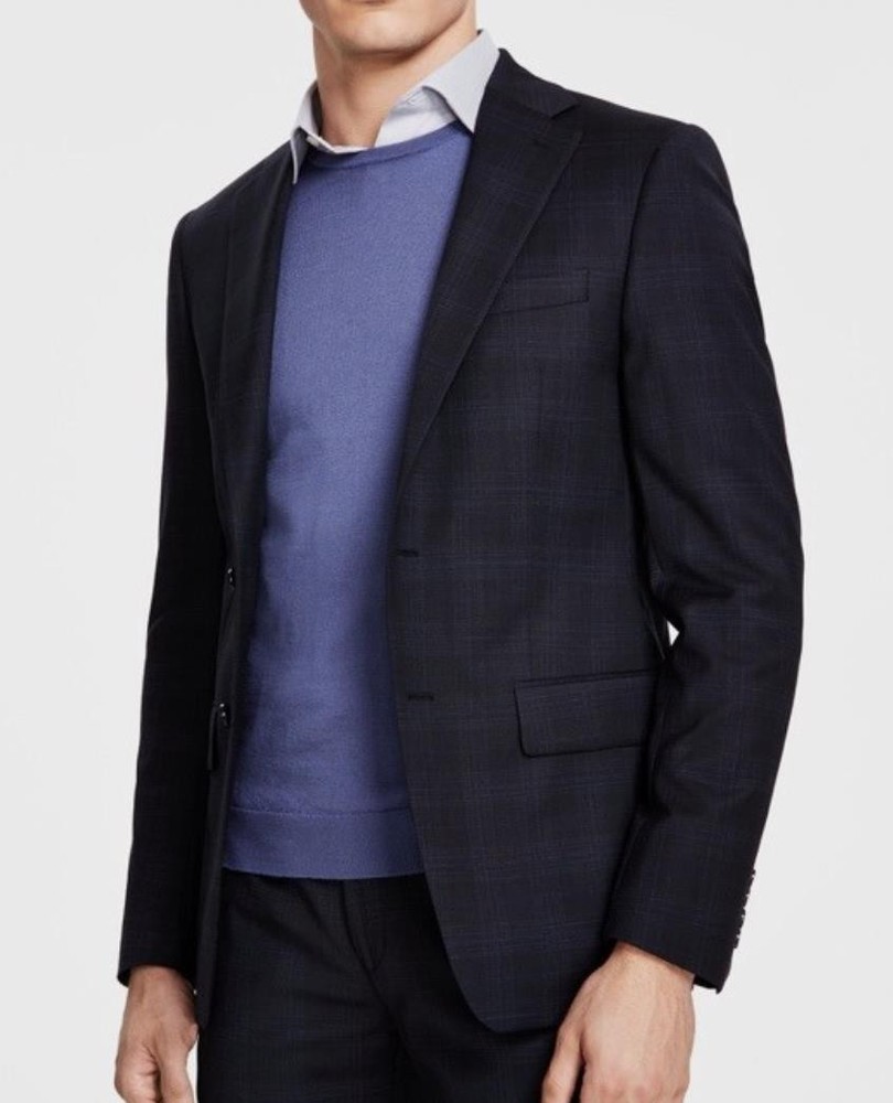 Calvin Klein Mens Wool Blend Slim Suit Jacket Blazer 42 R NEW $450 MLBI17HX0400