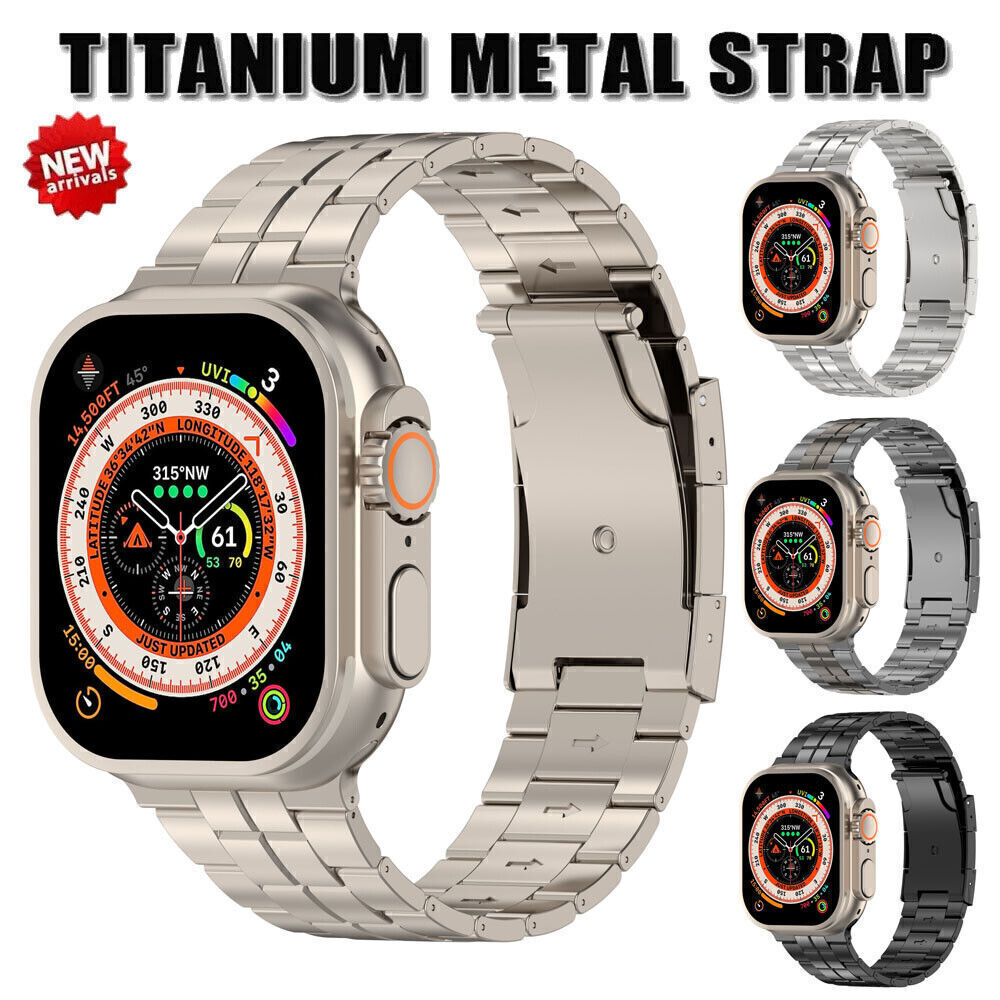 Titanium Alloy Strap For Apple Watch Band 9 Ultra 7 6 5 Metal iWatch 49/41/45mm