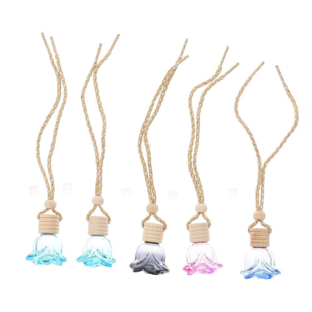 5 Pcs Rose Perfume Car Diffuser Packaging Hanging Pendant