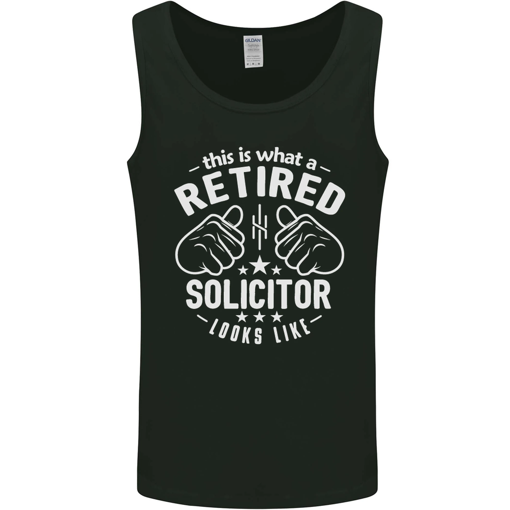This Is What a Retired Solicitor Looks Like Mens Vest Tank Top