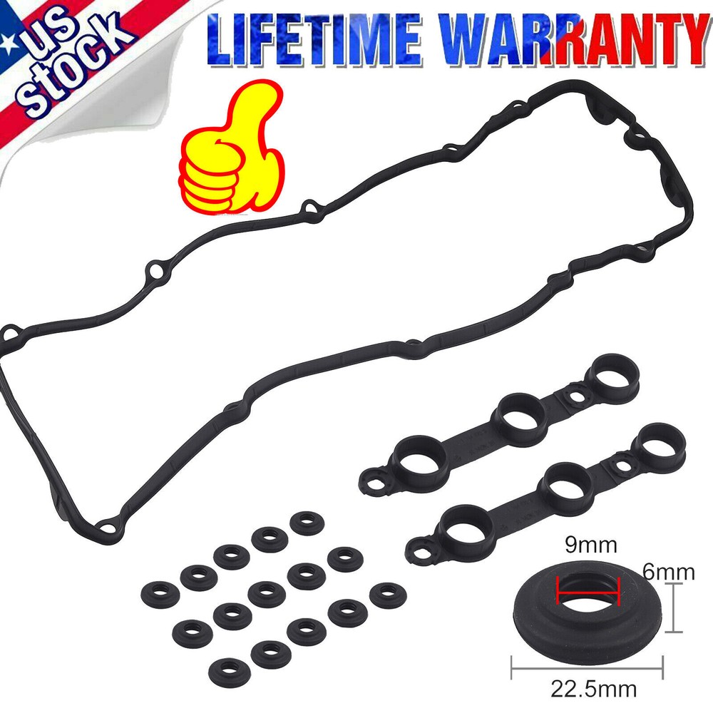 Valve Cover Gasket·Set For BMW E39 E46 E53 323I 328I 330I 325I 528I 525I X5 US