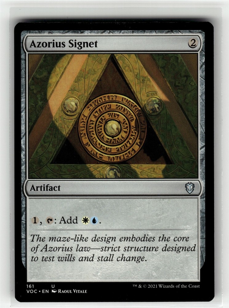 AZORIUS SIGNET Crimson Vow Commander #161 VOC(NM+)(MTG)