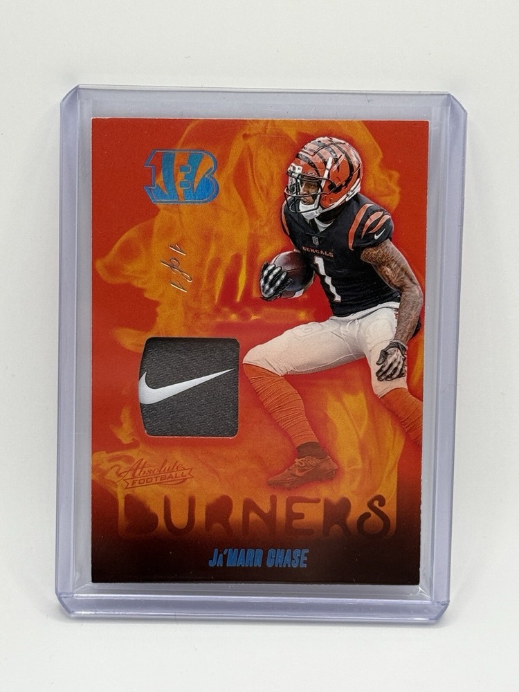 Jamarr Chase 1/1  Nike swoosh patch panini absolute