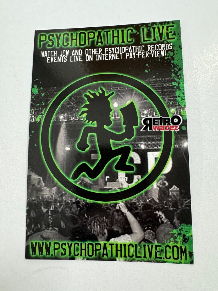 Insane Clown Posse - Psychopathic Live Flyer 4x6” DS JCW Juggalo Icp Twiztid Abk