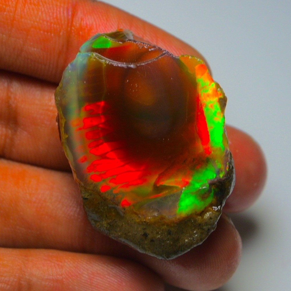 Stunning Ethiopian Opal Rough 70.55  Cts, Large Oil Opal Specimen Natural Opal
