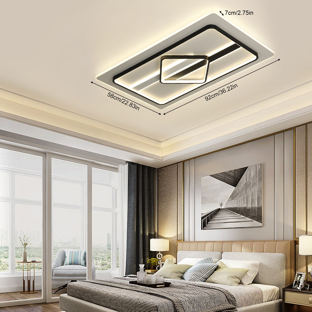 Modern Dimmable LED Chandelier Ceiling Light Pendant Lamp Fixture Home Decor US