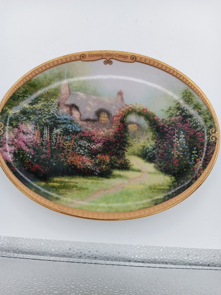 Thomas Kincade Morning Glory Cottage Collectors Plate Scenes of Serenity