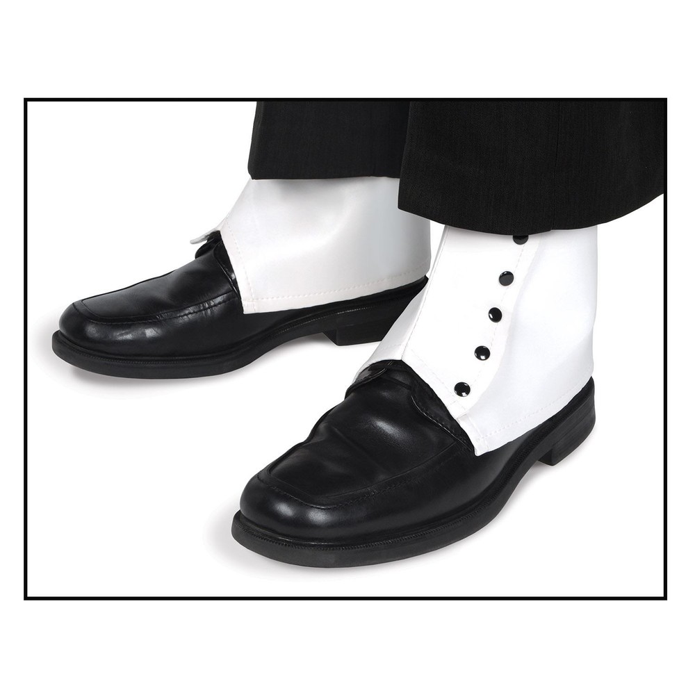 White Spats for Men and Women - Classic Shoe Covers