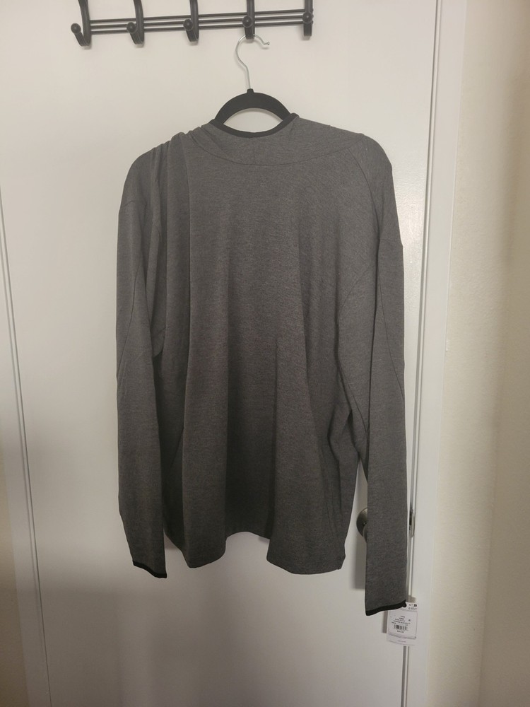 NWT Men's Champion Black Heather GRAY Weekender Pullover Hooddie - SIZE L