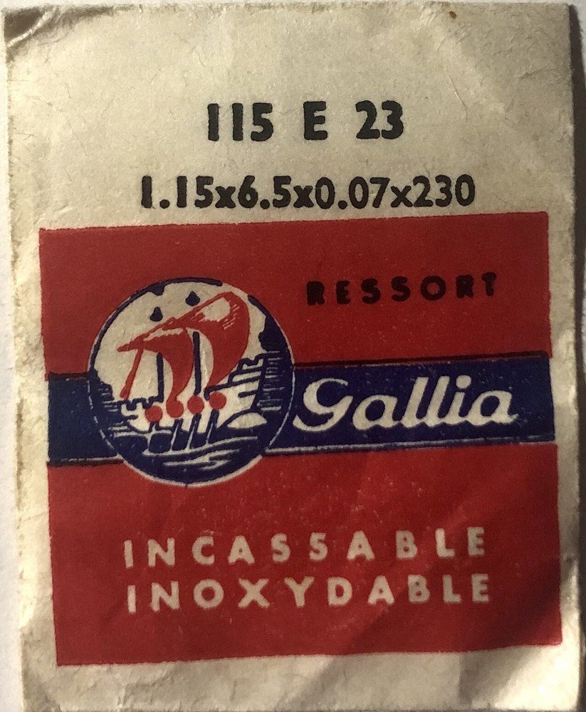 1X Mainspring 1.15x0.07mm Ø6.5 Watch Spring 230-115 E 23 Replacement