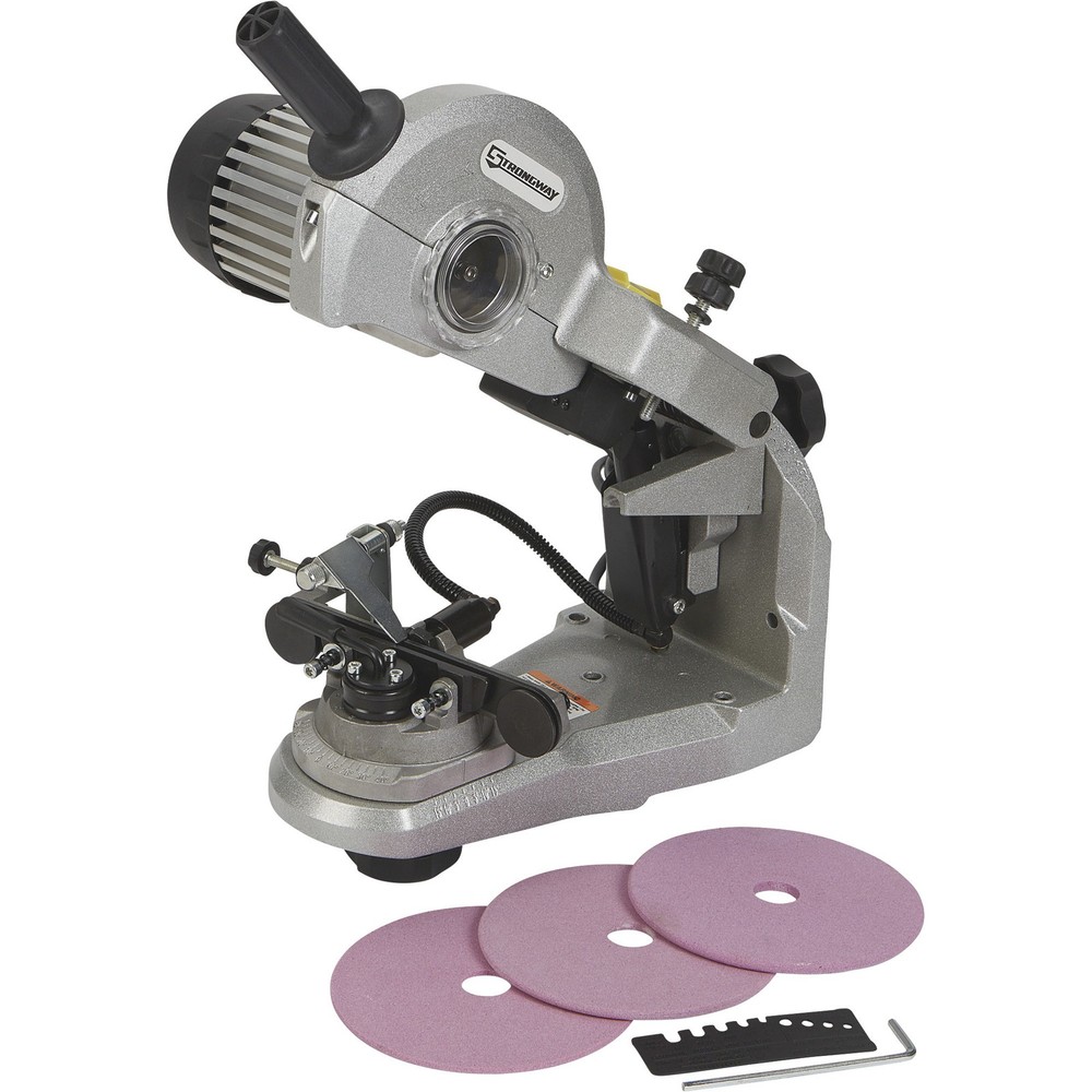 Strongway Hydraulic-Assist Electric Chainsaw Sharpener 120V for 1/4in Chains