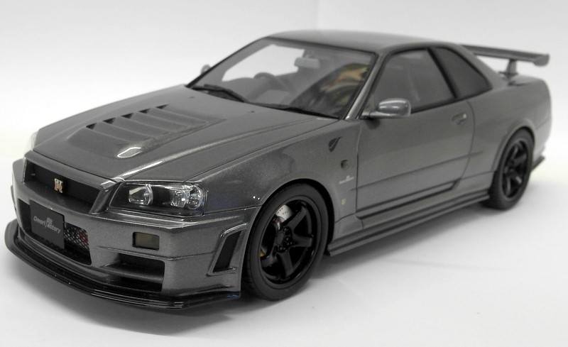 Otto 1/18 Scale Resin OT232 Nissan Skyline GT-R R34 Omori Factory Grey Model Car