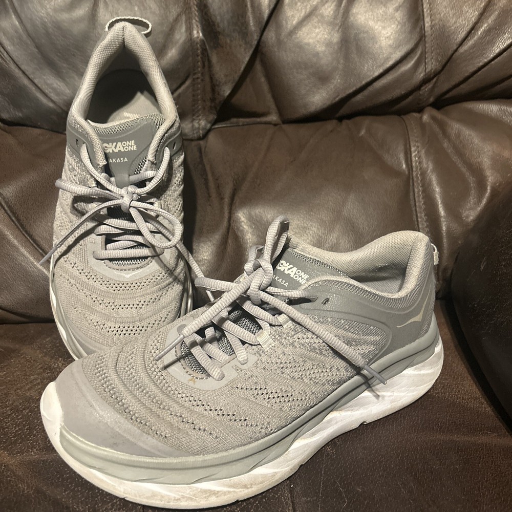 Hoka One One Women's Size 8.5 Akasa Running Shoes Sneakers Gray 1099739 FGSS