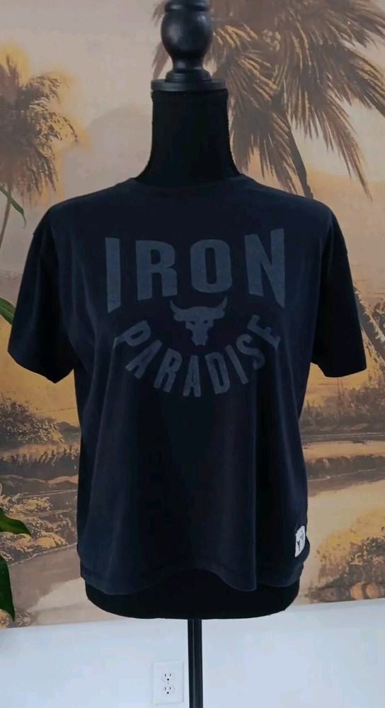 Women's Under Armour Iron Paradise Graphic T-Shirt Blood, Sweat, Respect Patch