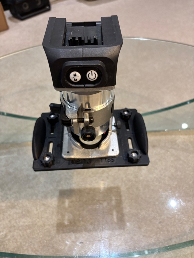 Trend T18S router base jig for making mortises / slot mortise / grooves