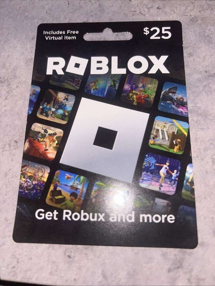 Roblox $25 Physical Gift Card Brand New Unused Digital Code Included-image