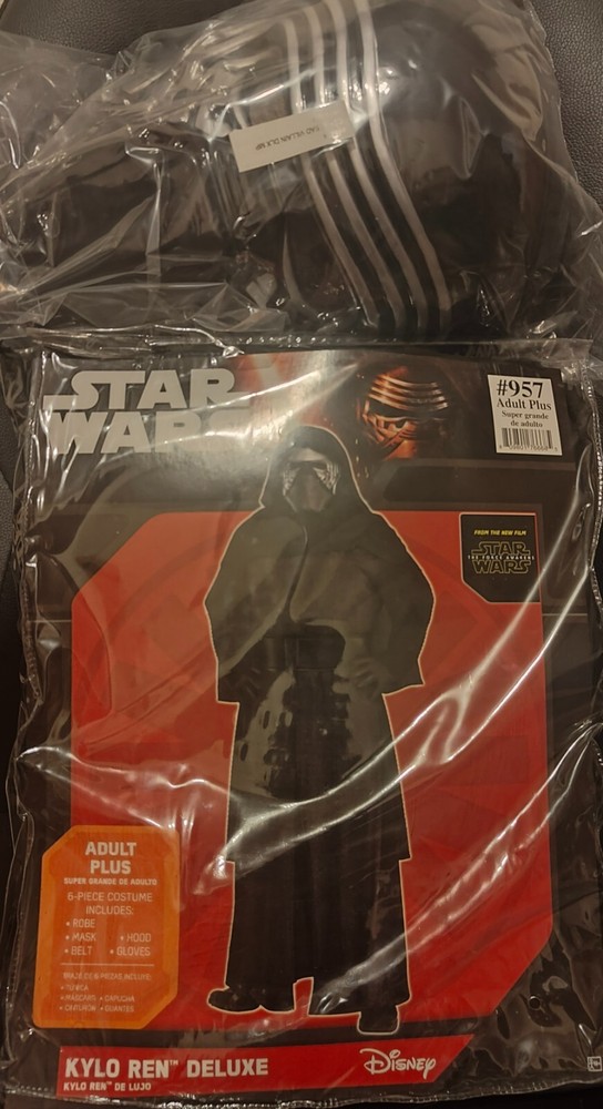BRAND NEW - Halloween Costume - STAR WARS KYLO REN DELUXE - Adult Plus