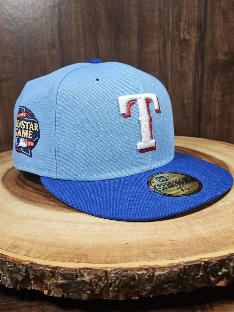 Texas Rangers 2024 All-Star Patch 59Fifty Fitted Hat Size 7 1/2 by New Era