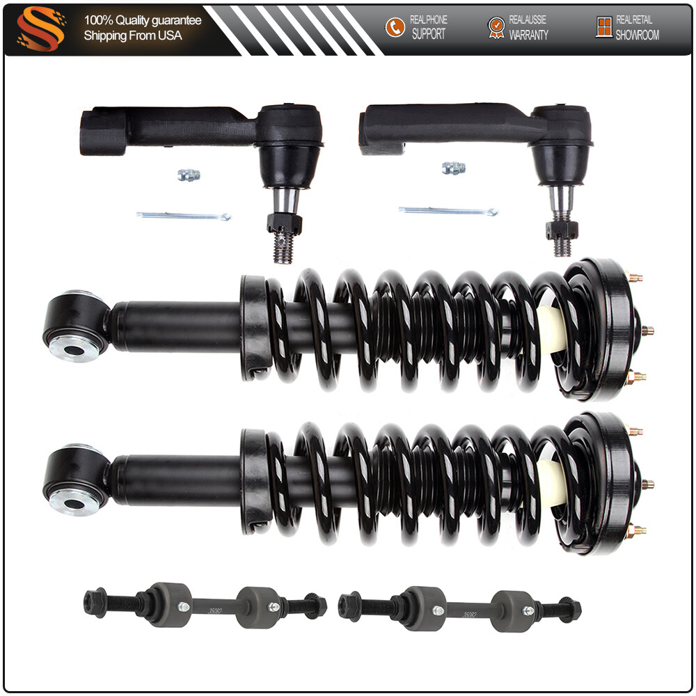 2007-2013 Lincoln Navigator Ford Expedition Front Suspension Kit with Struts Sway Bars Tie Rods