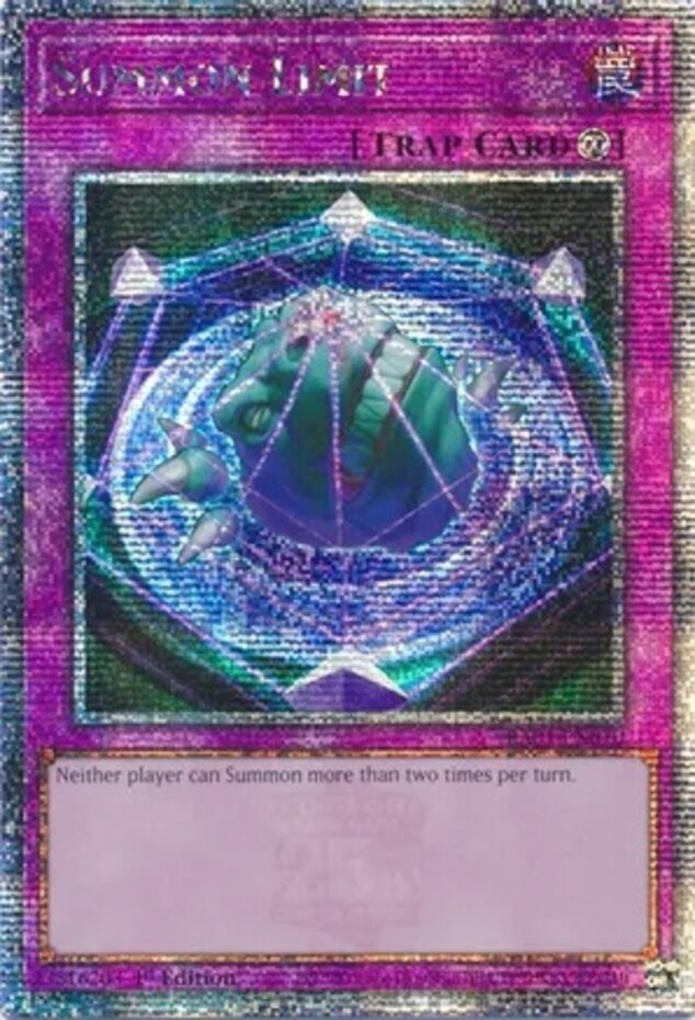 Summon Limit RA01-EN070 Quarter Century Secret Rare 1st Edition Near Mint