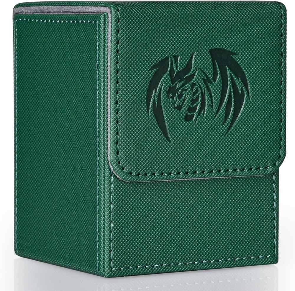 Yugioh MTG Card Deck Box Holds 100+ Cards with 2 Dividers for TCG CCG PTCG