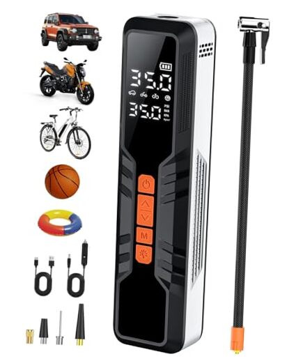 Portable Tire Inflator Air Compressor for Cars, ATVs, and More
