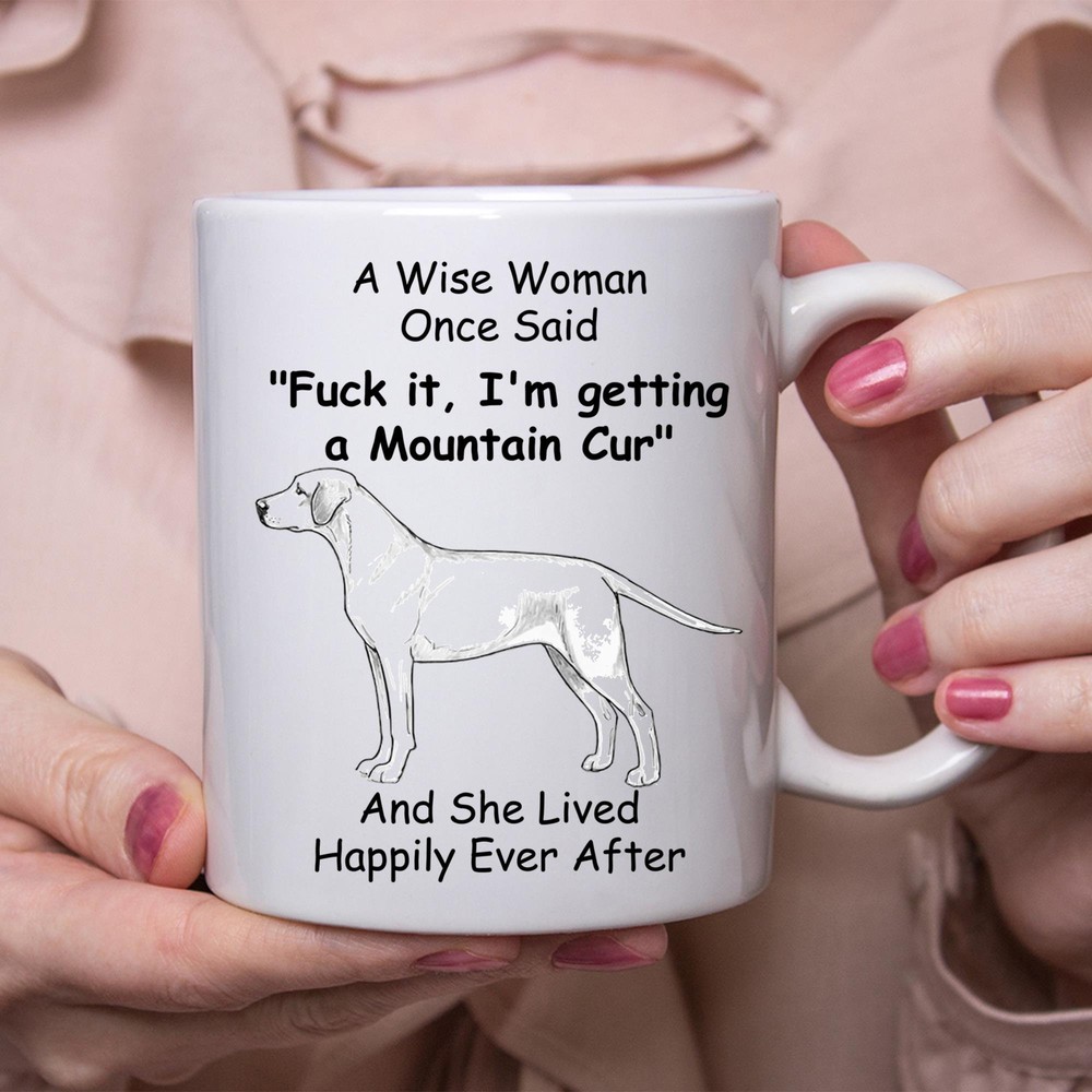 Funny Mountain Cur Gift For Women White Coffee Mug