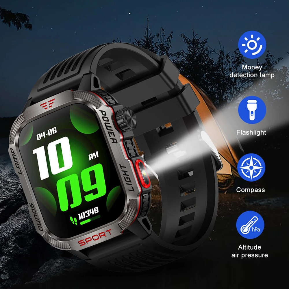 SmartWatch Altitude Air Pressure Fitness Tracker Outdoor Military Multi-function