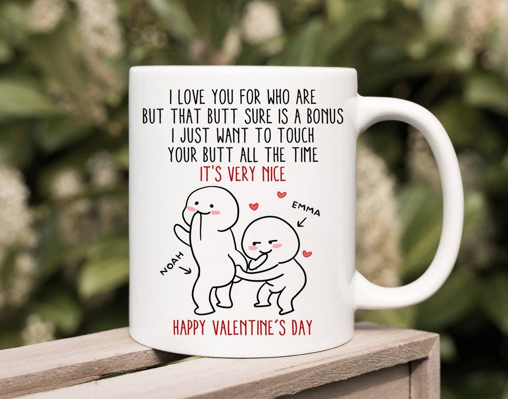 Personalized That Butt Sure Is A Bonus Mug Funny Couple Naughty Valentine Funny