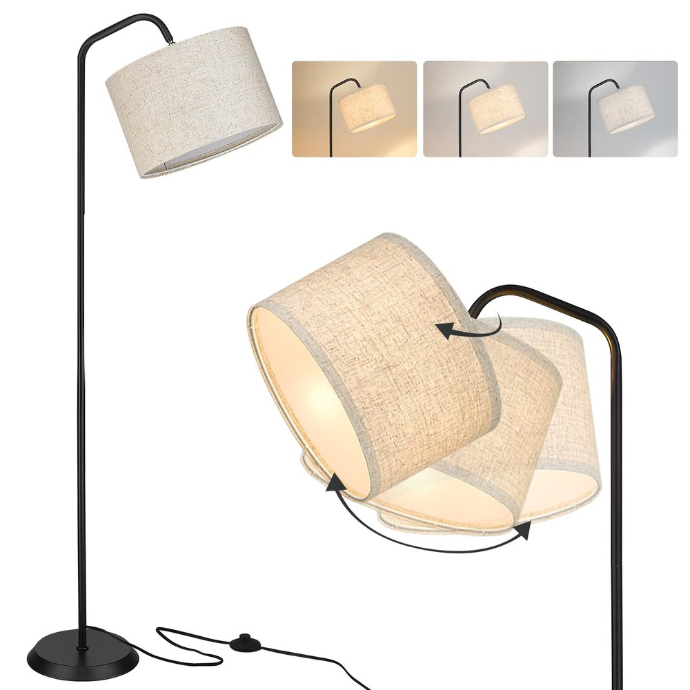 ELYONA Floor Lamp for Living Room with 3 Color Temperatures Modern Standing l...