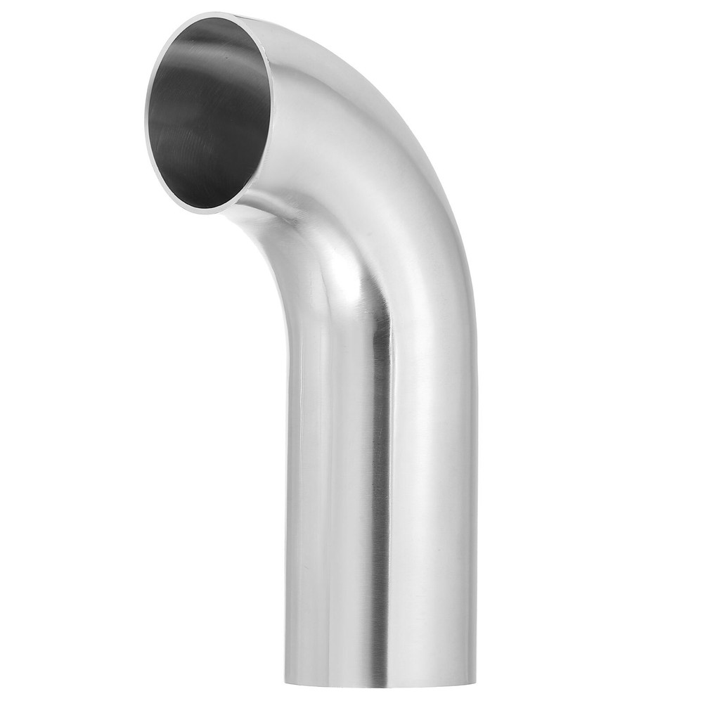 90 Degree Mandrel Bend Elbow, 2 3/8 in OD Steel Exhaust Elbow Exhaust Pipe 1 Pcs